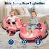 12V Electric Bumper Car for Kids with Remote Control, 360 Spinning Ride-On Vehicle, Kids Bumper Car with LED Lights, Soft Anti-Collision Bumper, Safety Belt & MusicPerfect Fun Gift for Toddlers view 4