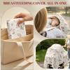 Floral Nursing Covers for Breastfeeding New Mom Feeding Cover for Breastfeeding Portable Breathable Baby Nursing Covers view 4