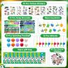 114 Pcs Soccer Party Favors, Soccer Birthday Party Supplies Goodie Bags with Whistle, Slap Bracelet, Spinning Ball, Keychain Tattoo Sticker for Kids Birthday Gift, Team Celebration Pinata Filler Decor view 2
