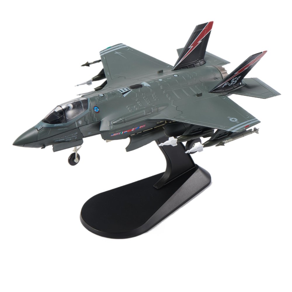 Eairsoky 1:72 Scale F-35A Lightning II Stealth Fighter Die-cast Aircraft Model Military Airplanes Alloy Models for Collection or Gift Beast Mode