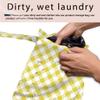 zcyxuuw Swimsuit Bag Wet Bags for Travel Reusable Waterproof Bags Green Yellow Lattice Wet Bag for Swimsuit Towels Beach Gym 10.212.6 Inches view 3