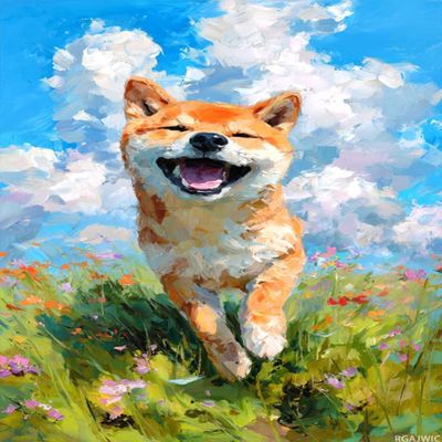 1000 Piece Wooden Puzzle for Adults Smiling Shiba Inu Dog in Colorful Wildflower Field Jigsaw Puzzle for Relaxing Home Decor and Gift 19.7x27.6in