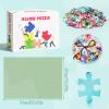1000 Pieces Puzzle for Adults Sunflower Blue Car Farm Wooden, Hi-Definition Printing Beautiful Drawings, Spend The Winter Vacation and Beautiful Christmas, Elevate Yourself Gift Decor 19.7x27.6in view 4
