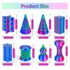 3Dgenius 8 Pack Impossible Cone Fidget Toy, 3D Printed Spiral Pyramid Passthrough Gadget, Sensory Stress Relief Desk Toys for Kids & Adults, Optical Illusion Gift for ADHD/Anxiety view 2