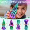 3Dgenius 8 Pack Impossible Cone Fidget Toy, 3D Printed Spiral Pyramid Passthrough Gadget, Sensory Stress Relief Desk Toys for Kids & Adults, Optical Illusion Gift for ADHD/Anxiety view 3