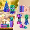 3Dgenius 8 Pack Impossible Cone Fidget Toy, 3D Printed Spiral Pyramid Passthrough Gadget, Sensory Stress Relief Desk Toys for Kids & Adults, Optical Illusion Gift for ADHD/Anxiety view 4