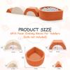 Aunekiv Toddler Climbing Toys with Ball Pit, 6-Piece Baby Foam Climbing Blocks, Indoor Soft Play Set for Crawling, Climbing, Balance & Creative Play, Orange, Balls Not Included view 2