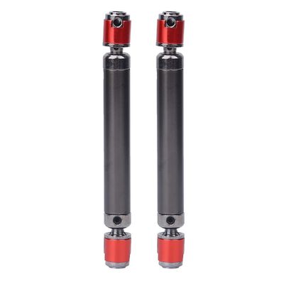 2pcs Rustproof Metal Drive Shaft, RC Crawler Drive Shaft for Axial SCX10 GMADE 4WD Series, Steel RC Drive Shaft with Lightweight Durable Design for Off - Road RC Cars (110-150mm)