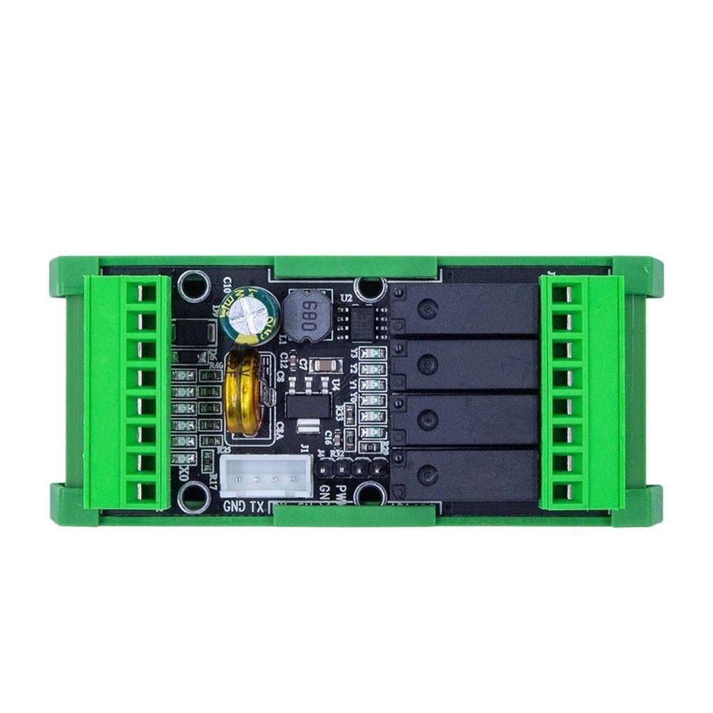 1pcs Assembled Base FX2N-10MR 10MT 06MR 06MT FX2N-14MR 14MT 20MR 20MT DC24V high Speed Count PLC with Analog 0-10V in(FX2N-10MR)