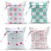 zcyxuuw Wet Bag, 4Pcs Wet Dry Bag Set, Reusable Waterproof Bags with Starfish & Bow Prints for Women, Ideal for Beach Vacations & Pool Days view 1