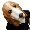 Full Head Dog Mask,Realistic Basset Hound Head Mask,Horror Animal Masks for Halloween Role-Play Party Birthday,Scary Animal Masks view 4