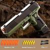 Automatic Shell Ejecting Toy Gun, Soft Bullet Toy Pistol, Educational Toy Model, Gifts for Kids, Boys and Girls (Green) view 2