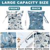 2Pcs Diaper Bag, Wet Dry Bag Reusable with Zipper, Travel, Beach, Pool, Diapers, Baby Clothes, Dirty Yoga Gym Clothes,Toiletry, Hook to Stroller, Waterproof Wetdry Packing, Dinosaur Decor (12x10 Inch) view 2