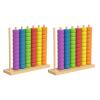 Color Matching Stacking Puzzle Game| Fast Pattern Challenge Ring Stack Puzzle for 2 Players| Competitive Tabletop Brain Teaser for Family Game Night| Stack Solve Set with Racks,Rings,Cards (2 PACKS) view 1
