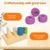 Color Matching Stacking Puzzle Game| Fast Pattern Challenge Ring Stack Puzzle for 2 Players| Competitive Tabletop Brain Teaser for Family Game Night| Stack Solve Set with Racks,Rings,Cards (2 PACKS) view 4