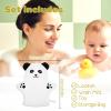 2 PCS Baby Bath Mitt Washcloths Gloves Panda Chicken Toddler Soft Washcloths for Kids Designed in Cute Animal Towel Gentle Scrub for Baby Girl Boy Bath Shower view 2