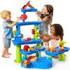 CozyBomB Water Table for Toddlers 3-5,Sand Water Tables with Fishing Game Set,5 Tier Outdoor Toys for Kids Ages 4-8,Summer Beach Outside Sensory Table Activity, Party Birthday Gift view 1