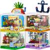 Yeahowes Lreyrous Exquisite Toy Building Block Box Set Series 2 Fun Pineapple House Restaurant Building Blocks Birthday Gifts with Themed Characters for Teenagers & Adults view 2