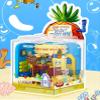 Yeahowes Lreyrous Exquisite Toy Building Block Box Set Series 2 Fun Pineapple House Restaurant Building Blocks Birthday Gifts with Themed Characters for Teenagers & Adults view 3