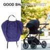 UPKOCH Universal Stroller Sunshade Canopy Cover, Breathable Sun Protection Umbrella for Outdoor Use, Navy Canopy with Rain Shield for Strollers view 3
