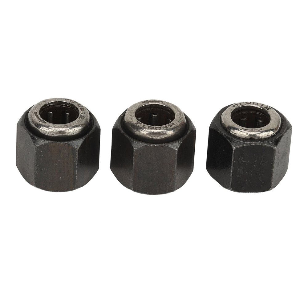 3pcs RC 12mm Hex Nut One Way Bearing R025, Compatible for VX 16 18 21 Engines, Replacement Part for HSP 1/10 RC Car with Iron Construction and Easy Installation
