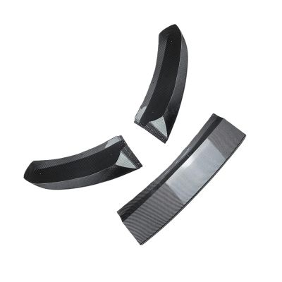 3Pcs Front Bumper Lip Diffuser Splitter Spoiler Compatible With BMW X5 F15 MM-Sport 25d 35i 35d 40e M50i M50d 2014-2018 Black Bodykits Tuning(Carbon Look)