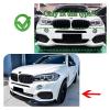 3Pcs Front Bumper Lip Diffuser Splitter Spoiler Compatible With BMW X5 F15 MM-Sport 25d 35i 35d 40e M50i M50d 2014-2018 Black Bodykits Tuning(Carbon Look) view 3