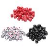 100Pcs 8mm 0.31In Digital Dice 6 Sided Acrylic Puzzle Toy Board Game Accessories KTV Pack Knitting for Beginners view 3