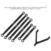 Aluminum Alloy Chassis Link Rod for 1/24 RC Crawler Car, Upgrade Replacement Part with Durable Linkage System, Compatible with 1/24 Scale RC Off - Road Vehicles (Black) view 2