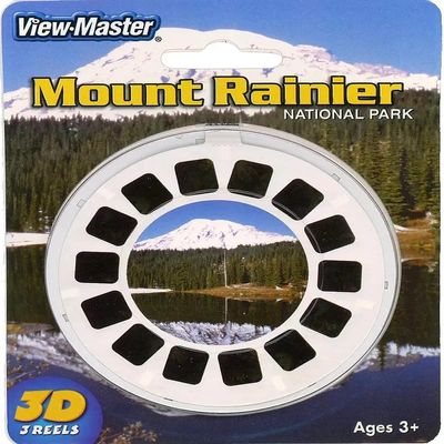 3D images by 3Dstereo Mount Rainier National Park - Compatible to View-Master - 3 Reel Set on Card - NEW