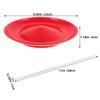 CHILDWEET 2pcs Circus Juggling Plates with Sticks Lightweight Plastic Spinning Plate Set for Beginner Skill Development and Circus Practice for Adults view 2