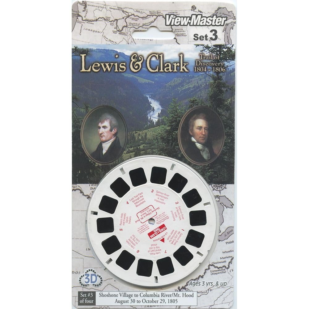 Lewis & Clark Set #3 - Compatible to ViewMaster - 3 Reel Set on Card - NEW