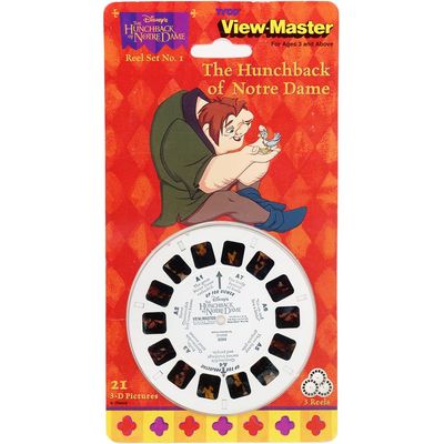 3D images by 3Dstereo Hunchback of Notre Dame - Compatible to View-Master - 3 Reel Set on Card - NEW