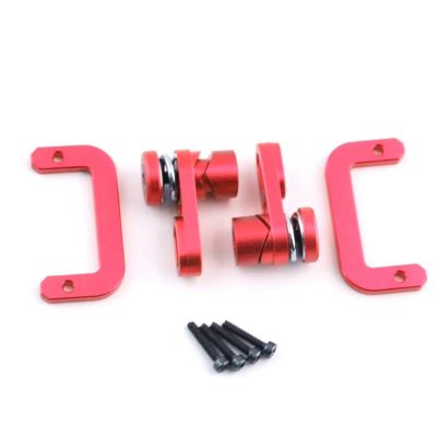 RC Cars Models For Axial For SCX10 1/10 Metal 2-Speed Shift Servo Horn Arm Protect Mount Set RC Car Accessories Upgrades And Replacements Repairs(Red)