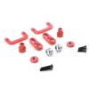 RC Cars Models For Axial For SCX10 1/10 Metal 2-Speed Shift Servo Horn Arm Protect Mount Set RC Car Accessories Upgrades And Replacements Repairs(Red) view 3
