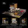 1/64 Scale Shop Building Scene Model with LED Lighting and Parking Area Two Story Industrial Miniature Street Diorama DIY Customizable & Expandable Model Car (Cars & Figures Not Included) view 3