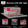 1/64 Scale Shell Gas Station Diorama Display for Adults, Miniature Building Scene Model with LED Lights, DIY Customizable & Expandable Model Car (Cars & Figures Not Included) view 4