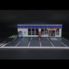 1/64 Scale Convenience Store Building Scene Model with LED Lighting and Parking Area Miniature Street Diorama DIY Customizable & Expandable Model Car (Cars & Figures Not Included) view 3