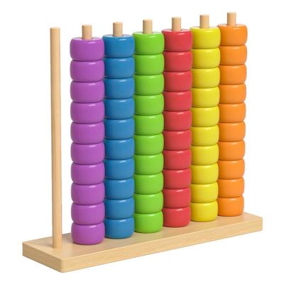 RAINPOT Color Matching Stacking Puzzle Game Fast Pattern Sorting Challenge for 2 Players, Tabletop Ring Race Set (1PC)