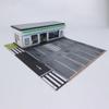 1/64 Scale Convenience Store Miniature Diorama Building Scene Model with LED Lighting and Parking Area DIY Customizable & Expandable Model Car (Cars & Figures Not Included) view 2