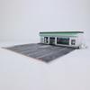 1/64 Scale Convenience Store Miniature Diorama Building Scene Model with LED Lighting and Parking Area DIY Customizable & Expandable Model Car (Cars & Figures Not Included) view 3