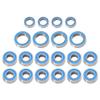 20PCS Rubber Sealed Ball Bearing Kit Compatible with TT01 TT-01 TT01E TT01D TT02B 1/10 Scale RC Car and Parts view 1