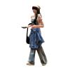 1:64 Scale Girl Miniature Figure Mini People Figurine Ornament Painted Tiny Diorama Trains Architectural Models Layout Prop view 1