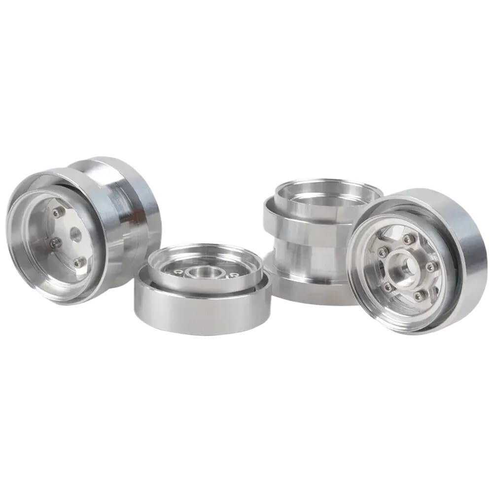 Aluminum Wheels Compatible With Grasshopper, Mighty Frog, Fighting Buggy, Sand Scorcher 1/10 Scale RC Car Models