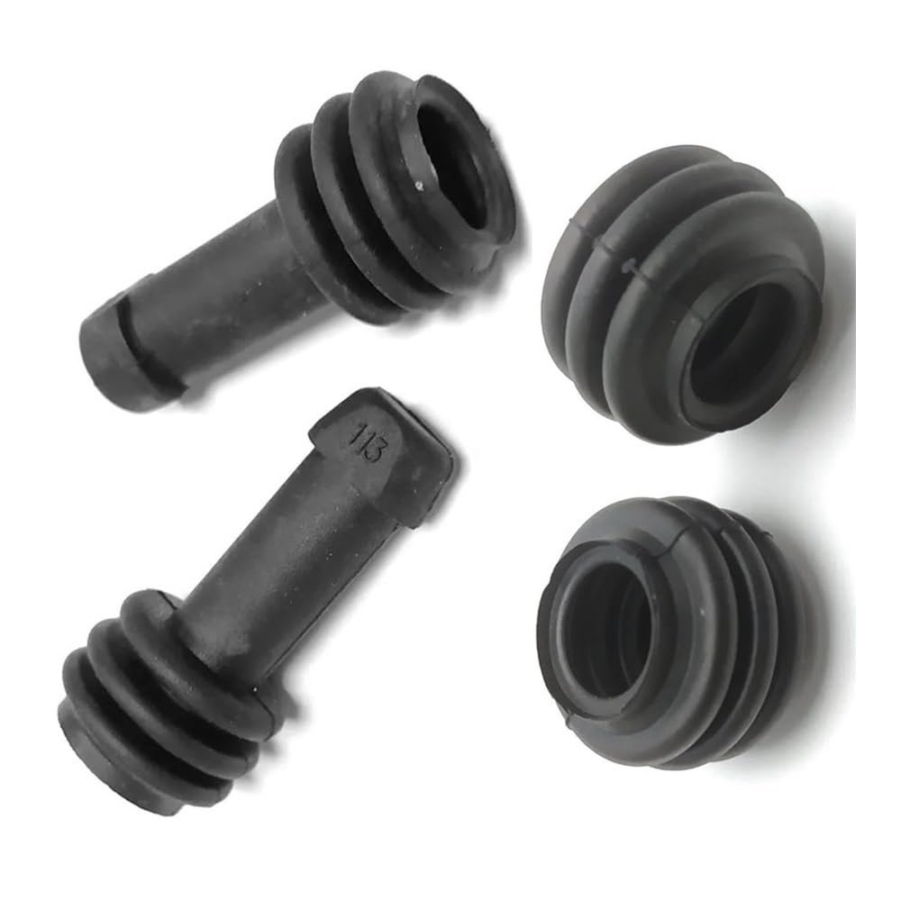 Fit For Brake Upper And Lower Caliper Shock Absorber Sleeve Dust Cover Rubber Disc Brake Waterproof Cap Motorcycle Parts(2 sets)