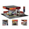 1/64 Scale Shell Gas Station Diorama Display for Adults, Miniature Building Scene Model with LED Lights, DIY Customizable & Expandable Model Car (Cars & Figures Not Included) view 1