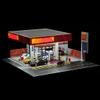 1/64 Scale Shell Gas Station Diorama Display for Adults, Miniature Building Scene Model with LED Lights, DIY Customizable & Expandable Model Car (Cars & Figures Not Included) view 2