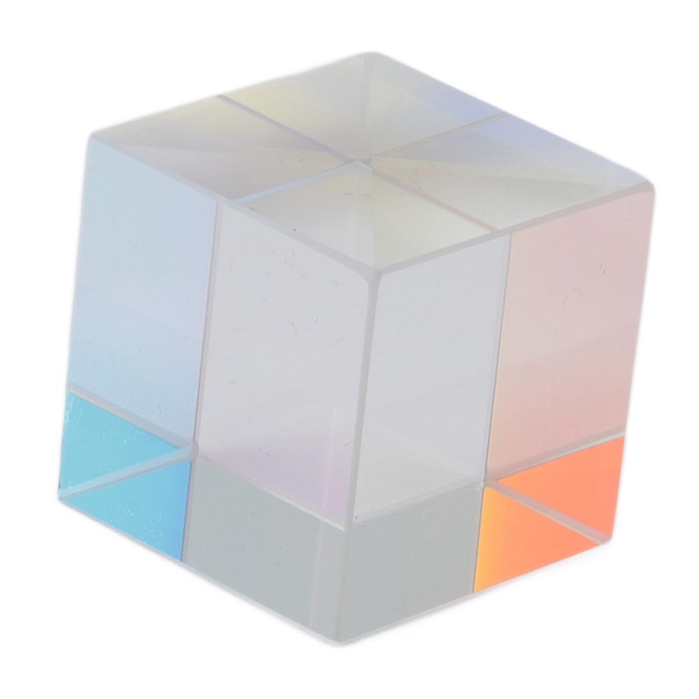 FRELEAN Prism Cube Optical Glass RGB Dispersion Color Cube Sun Catcher X Cube Prism for Home Relaxation (20 * 20 * 20MM)