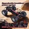EAZYRC FMS 1/10 Ford F-100 Brushless RC Truck, 1973 Licensed RC Car for Adults, 55KM/H High Speed 2WD RC Crawler, Hobbywing 60A ESC & 3652 Motor, All-Metal Gears & Steel CVD Drive Shafts, RS (Black) view 4