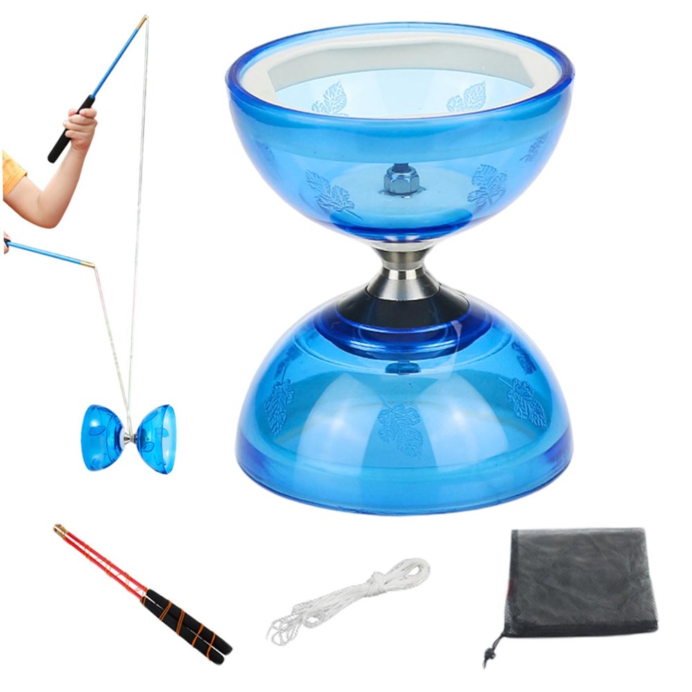 Chinese Yoyo 5 Bearings Diabolo with Sticks & String & Guide Book & Net Bag Yo Yo for Kids Adults Fitness Tricks, Diablo Yoyo, Diabolo